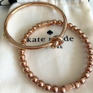 Rose gold color Kate Spade bracelets